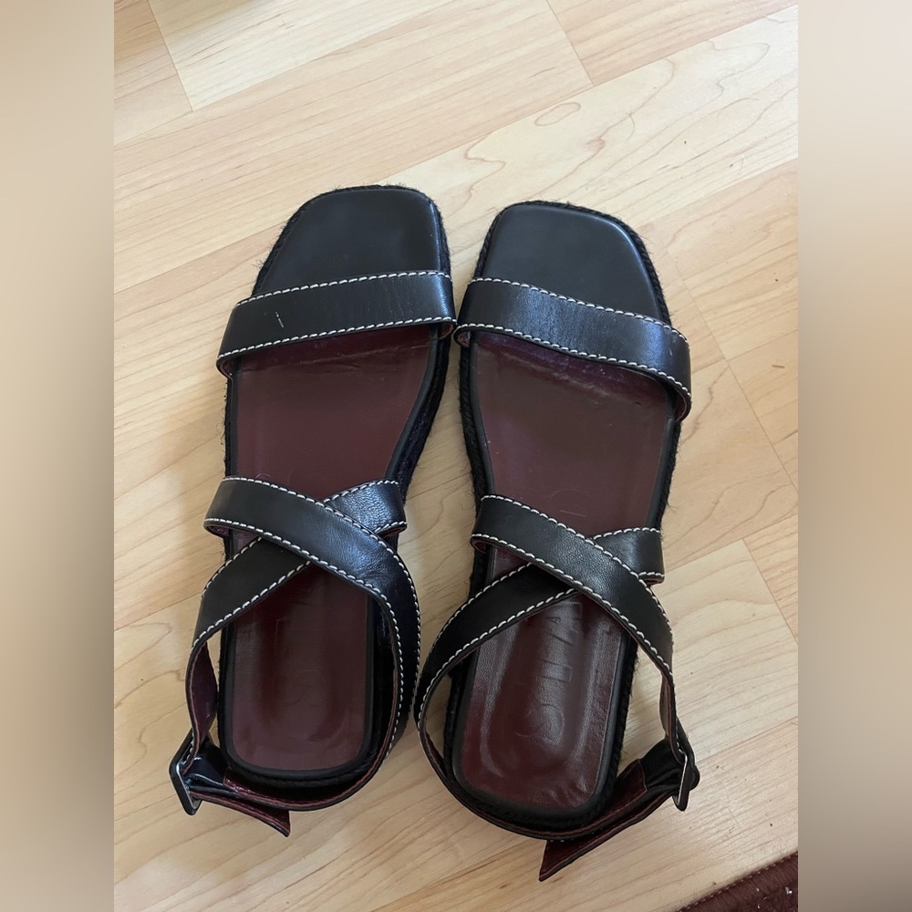 STAUD sandal espadrille heels